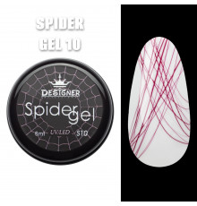 Кольорове павутинка Spider Gel Designer, 8 мл, Бордовий S10