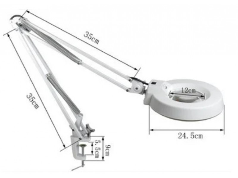 Лампа-лупа LED (настольная) AF-843