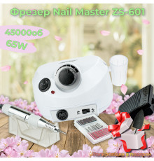Фрезер для манікюру Nail Master ZS 601 65 Вт 45000 оборотів + фреза полірувальник шліфування лаку фрейзер ЗС 601
